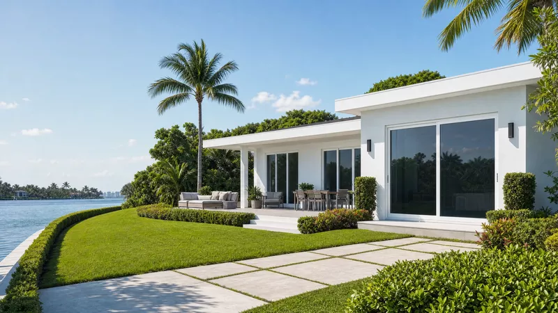 Eco-Guard 760 sliding glass doors on a single-story South Florida home