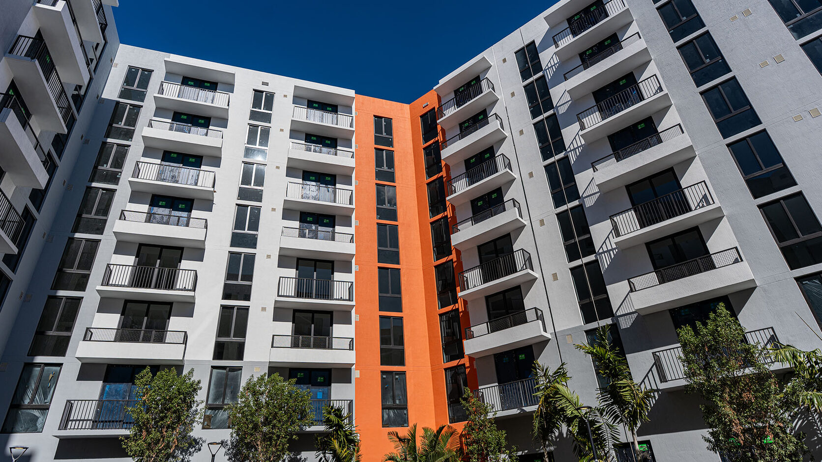 Eurocraft impact windows and doors on a modern Miami condominium