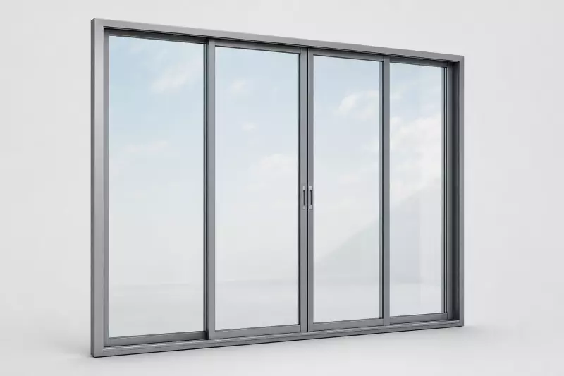 Mr-Glass MG-1000 sliding glass door — isolated catalog product render, slim aluminum frame