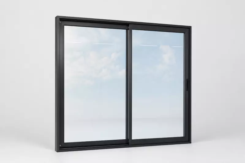 Mr-Glass MG-1500 sliding glass door — isolated catalog product render, slim aluminum frame