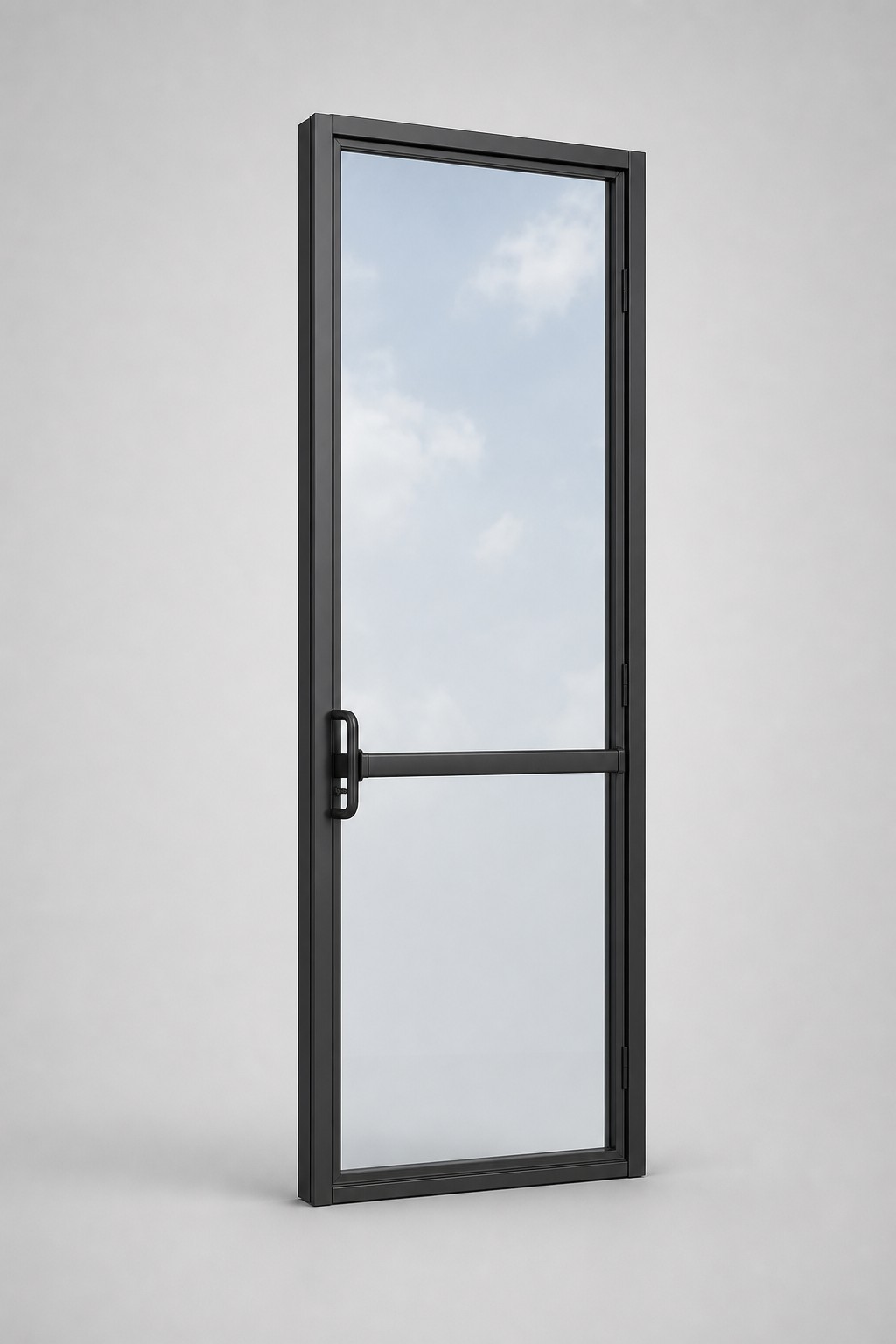 Mr-Glass MG-275 commercial door — isolated catalog product render, slim aluminum frame