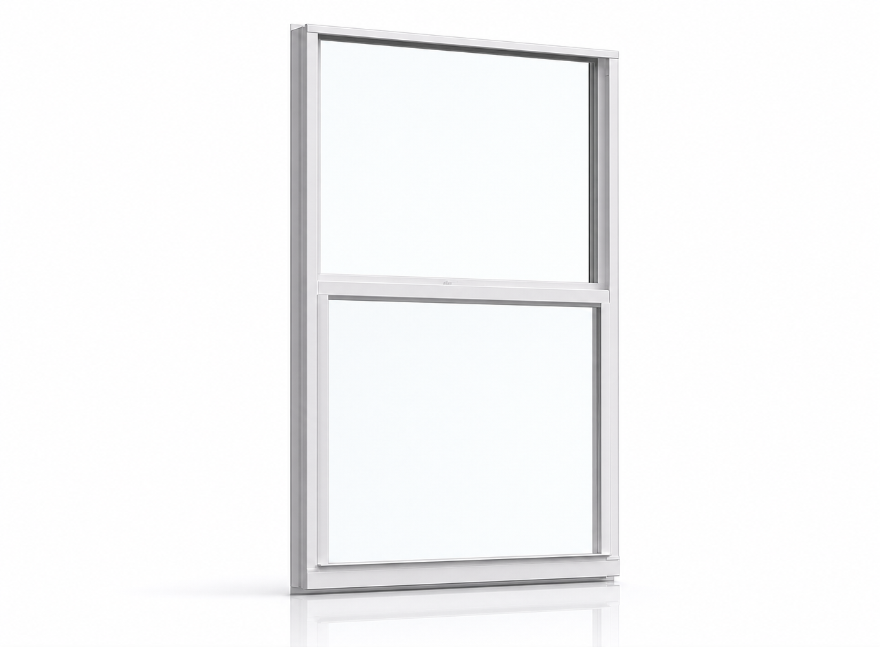 PGT WinGuard Aluminum Single Hung SH7700A — product render on white background