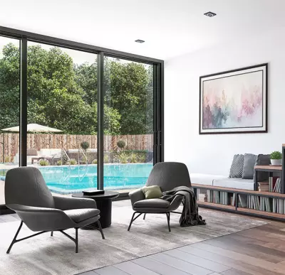PGT Custom Windows & Doors PGT WinGuard Vinyl Preferred Sliding Glass Door SGD5570