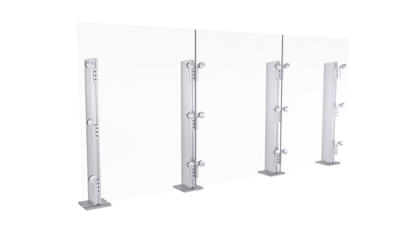 ES Windows SERIE 950 Floating-Glass Railing