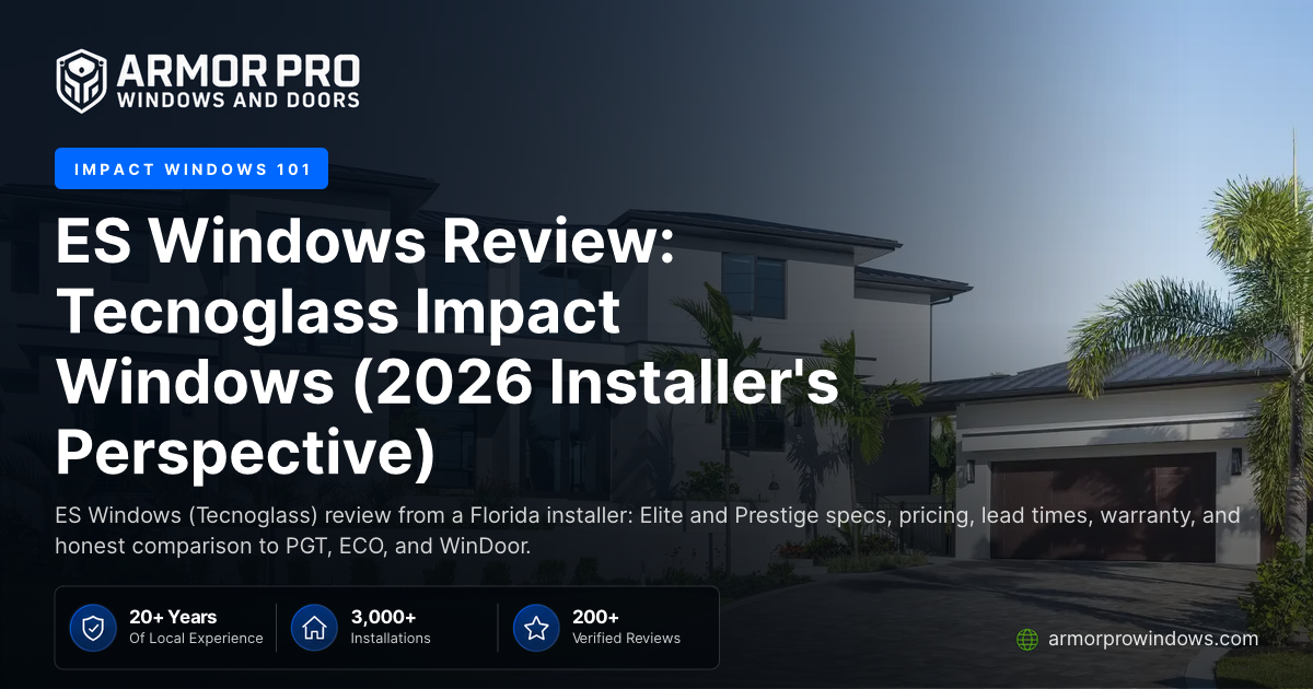 ES Windows Review: Tecnoglass Impact Windows (2026 Installer's ...