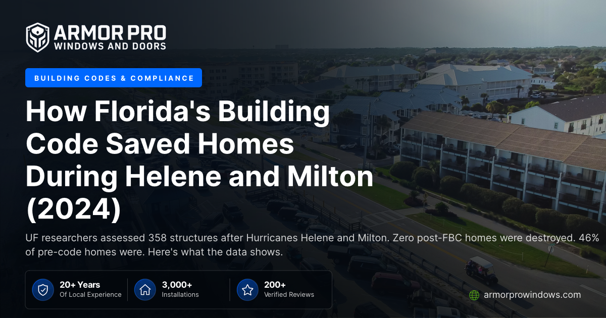 How Florida's Building Code Saved Homes During Helene and Milton (2024 ...