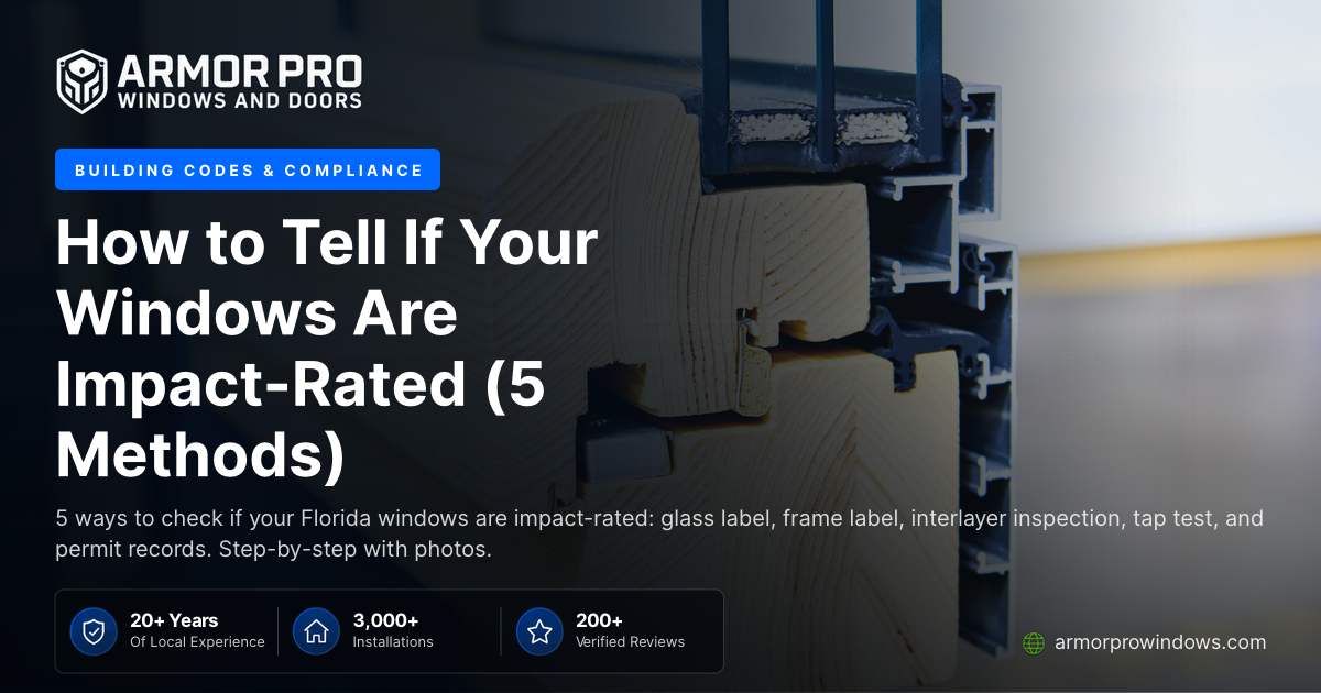 How to Tell If Your Windows Are Impact-Rated (5 Methods) | Armor Pro ...