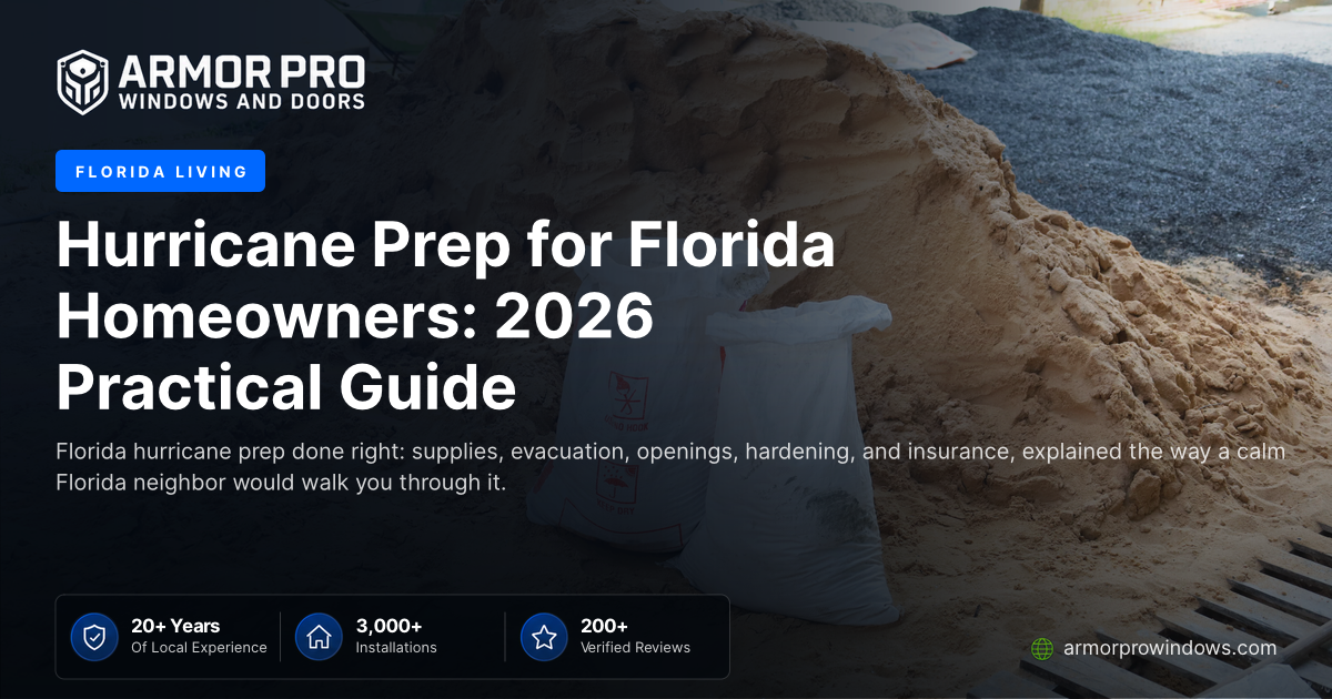 Hurricane Prep for Florida Homeowners: 2026 Practical Guide | Armor Pro ...