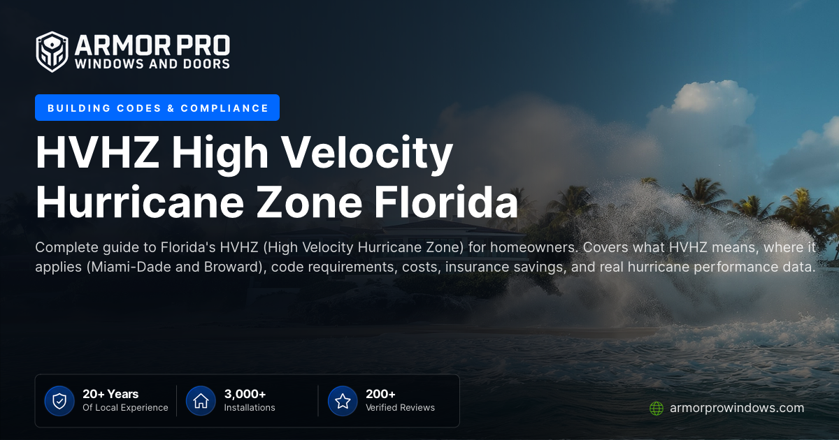 HVHZ High Velocity Hurricane Zone Florida | Armor Pro Windows & Doors