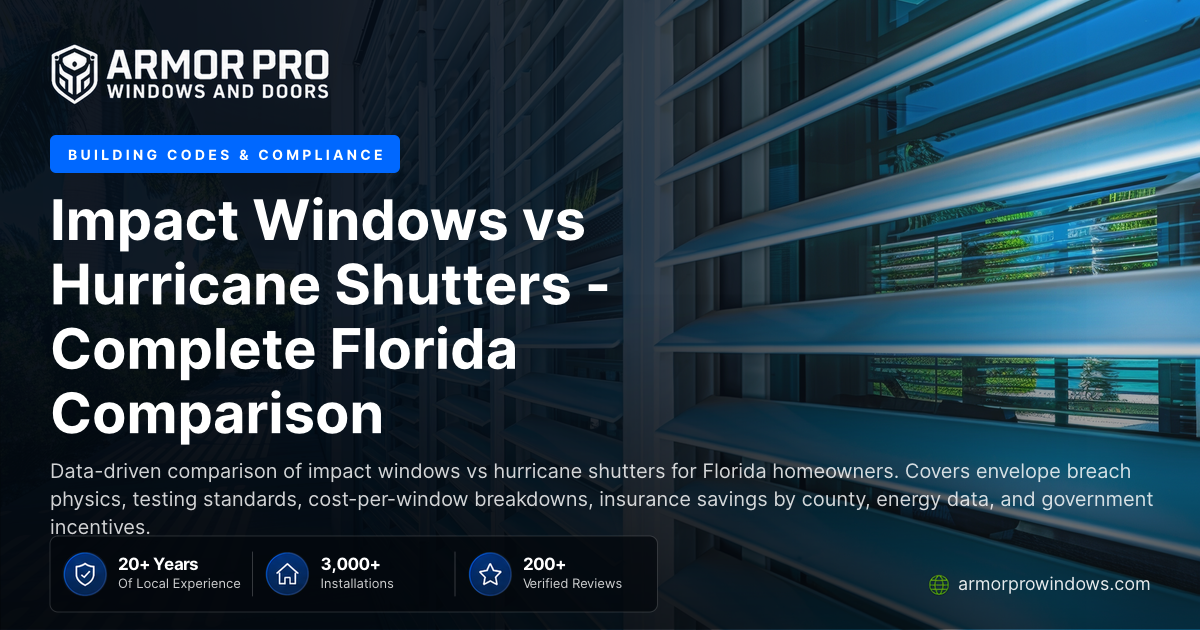 Impact Windows vs Hurricane Shutters - Complete Florida Comparison ...
